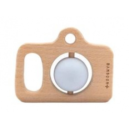 Aparat jucărie lemn&silicon Albastru 4m+ BAMBOOM universal