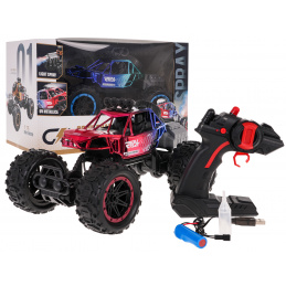Crawler REAL ROCK cu Funcție de Fum R/C Roșu Crawler REAL ROCK cu Funcție de Fum R/C Roșu