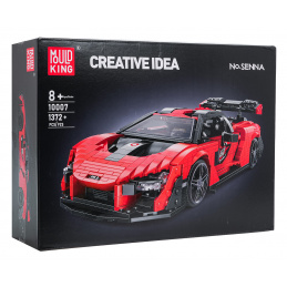 Set de Cărămizi Mașină Sport Portocalie 1372 buc.