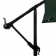 Umbrelă de grădină Aga 300 cm Verde închis cu iluminare LED