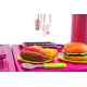 Aga4Kids Bucătărie din plastic KITCHEN 008-82 Roz