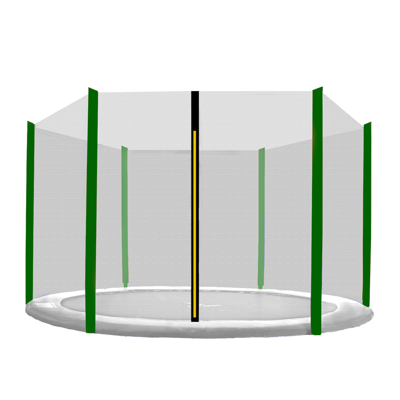 Aga Plasă de protecție 400 cm pentru 6 stâlpi Plasă neagră / Verde închis