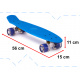 Aga Frisbee skateboard roți LED albastre
