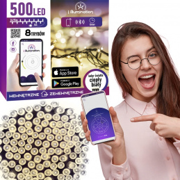 500 LUMINI LED ALBE - CONTROL PRIN TELEFONUL MOBIL