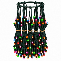 Aga Iluminat LED de Crăciun cu inel 1,8 m Multicolor