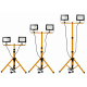 Set 2x reflector LED 50W alb neutru + trepied 160cm + întrerupător