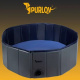 Piscină pliabilă pentru câini 100x30 cm Purlov 20929 Albastru-gri