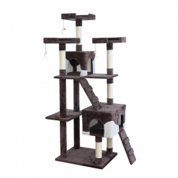 Aga Arbore pentru pisici 170 cm Maro și alb Aga Arbore pentru pisici 170 cm Maro și alb