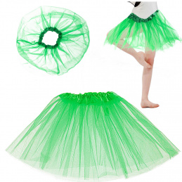 Fustă tutu din tulle costum verde