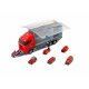 Aga Vehicul de transport TIR + mașini de pompieri din metal