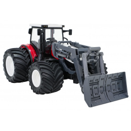 Tractor + Buldozer R/C 1:24 Roșu