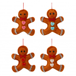 Set de ornamente de Crăciun Aga 4 bucăți Turtă dulce Set de ornamente de Crăciun Aga 4 bucăți Turtă dulce