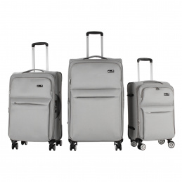 Set de valize de călătorie Aga Travel MR4676 Gri deschis