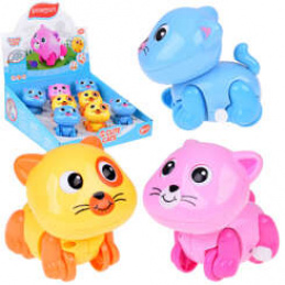 Pisica Poznașă colorată cu cheiță, mișcă coada, jucărie ZA1190 universală