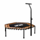 Aga FITNESS Trambulină 130 cm Portocalie + mâner