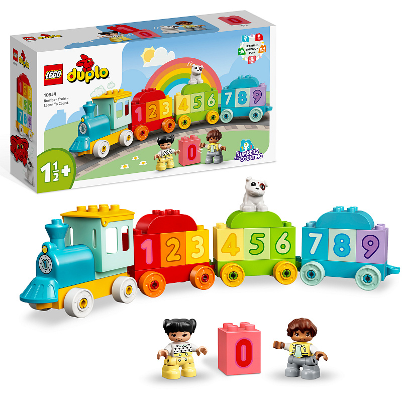 LEGO® DUPLO® 10954 Trenul cu numere - Învață să numeri