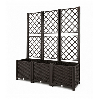 Aga Jardiniere cu spalier 120x40x135 cm Maro