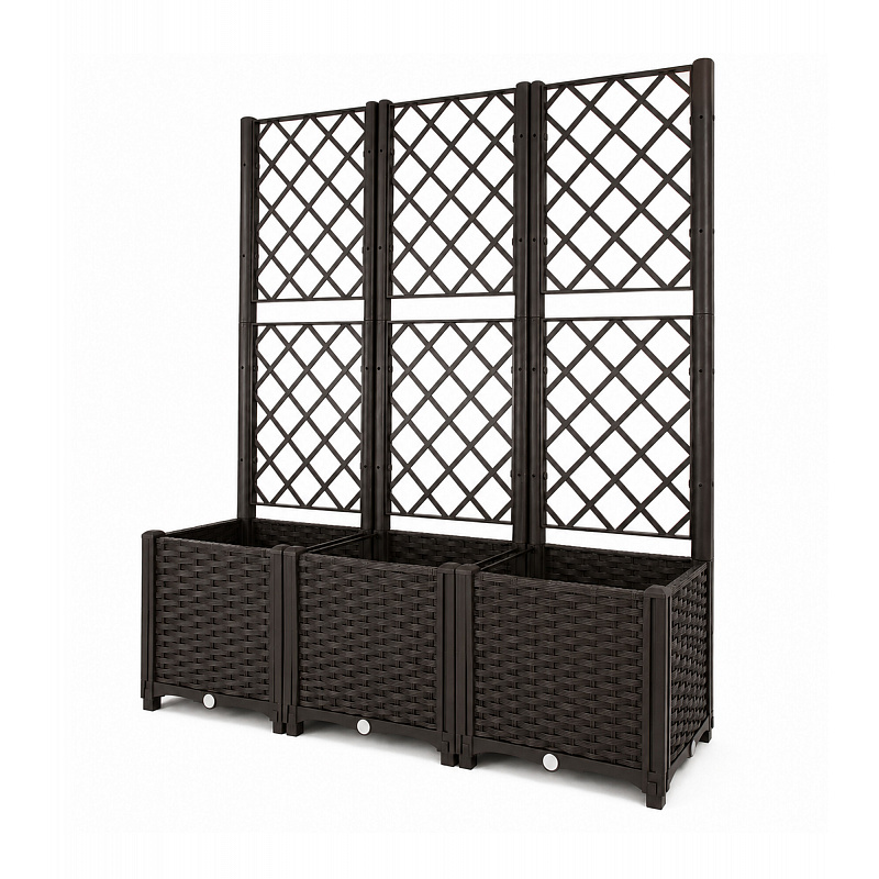 Aga Jardiniere cu spalier 120x40x135 cm Maro