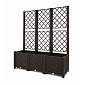 Aga Jardiniere cu spalier 120x40x135 cm Maro