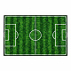 Aga4Kids Covor pentru copii teren de fotbal 100×50 cm
