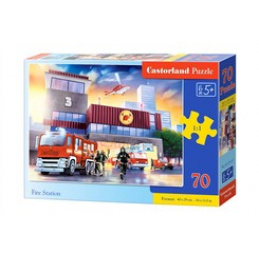 Puzzle 70 buc. Stație de pompieri universală