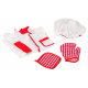 Set de gătit pentru copii 3+ Oale + Ustensile de bucătărie + Îmbrăcăminte de bucătar + Accesorii 23 buc.