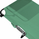 Aga 2x Șezlong de grădină reglabil cu acoperiș Verde deschis