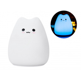 Aga Lumină de noapte tactilă Little Cat - LED din silicon