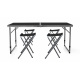 Aga Set de camping pliabil Negru