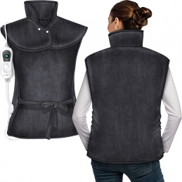 Vestă electrică de încălzire Tresko pentru spate și gât Gri închis 2DAZ015 - II. CALITATE