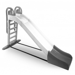 Tobogan Doloni cu mâner 243 cm Alb-Gri