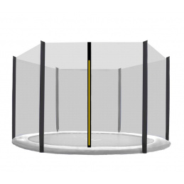Chiemsee Plasă de protecție 305 cm pentru 6 stâlpi Negru