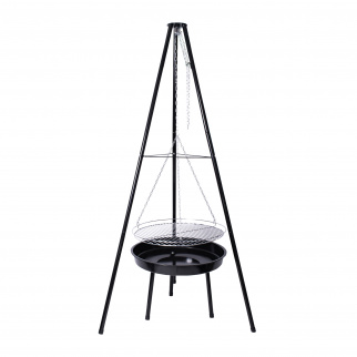 Aga Grătar de grădină pe trepied cu vatră BBQ0162
