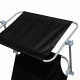 Aga 2x Șezlong de grădină reglabil cu copertină Negru