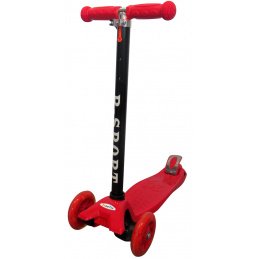 Trotinetă H1 Roșie de Echilibru R-Sport Roți LED Iluminate