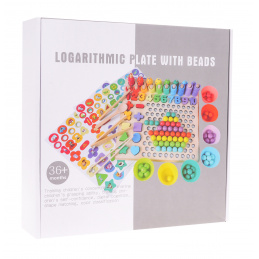 Set educațional de jocuri din lemn pentru copii 3+ Joc de îndemânare Pescuitul peștilor + Învățarea numerelor + Aranjarea modelelor