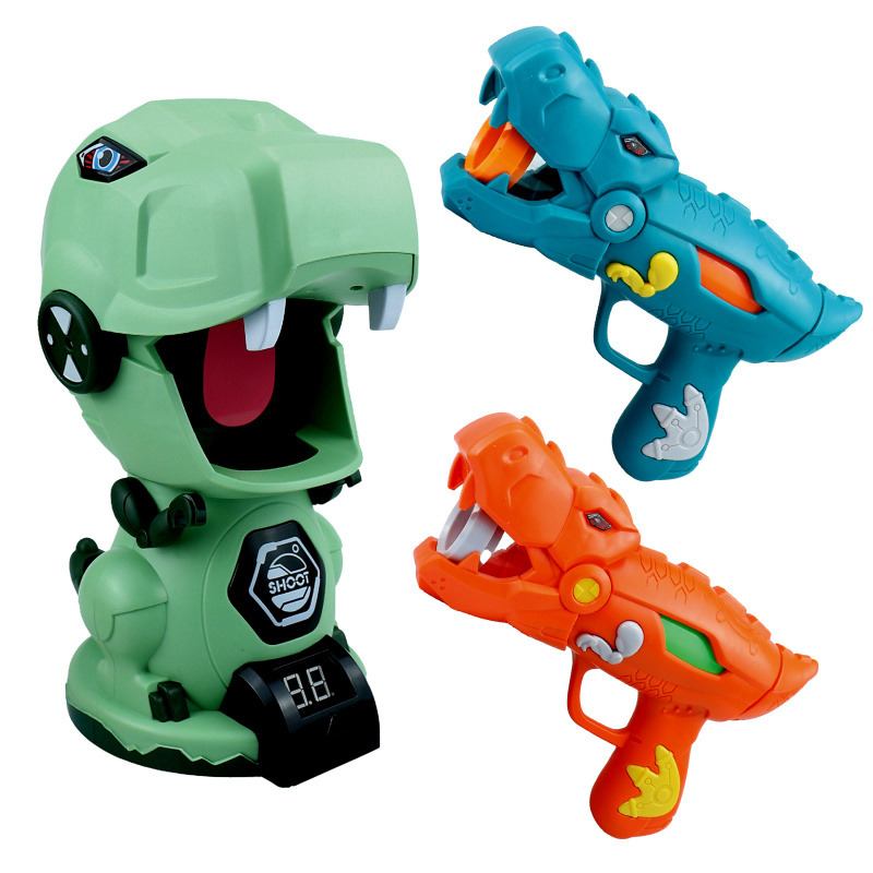 Aga4Kids Pistolă cu bile de spumă și țintă în formă de dinozaur