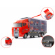 Aga Vehicul de transport TIR + mașini de pompieri din metal