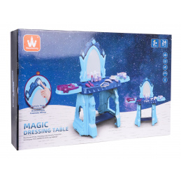 Măsuță de Toaletă Albastră pentru Prințesă + Accesorii