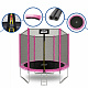 Aga SPORT TOP Trambulină 250 cm Roz + plasă de protecție + scară