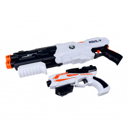 Aga4Kids Set de pistoale cu gloanțe din spumă MR1436 + 10 bucăți gloanțe