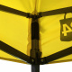 Aga Stand de vânzare fără pereți laterali 2x2 m Galben
