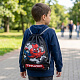 Rucsac pentru copii cu supererou, negru