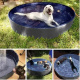 Piscină pliabilă pentru câini 100x30 cm Purlov 20929 Albastru-gri