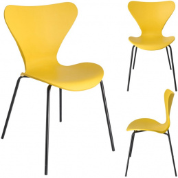 Scaun din plastic TAMOE galben