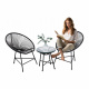 Set mobilier de grădină Aga Negru