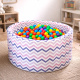Piscină uscată Aga 90x40 cm cu bile ZigZag Colorat