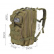 Rucsac militar 38L verde ISO 8920