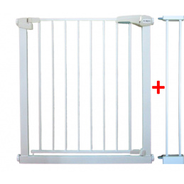 POARTĂ DE SIGURANȚĂ S1 ALBĂ pentru scări, uși 79-94 cm extensibilă de protecție