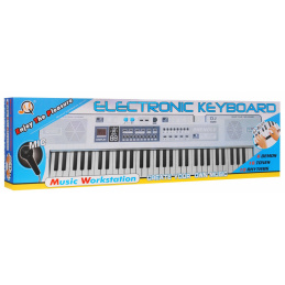 Claviatură albă pentru copii 5+ Microfon + Înregistrare + Difuzoare Stereo - model nr 008